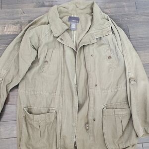 Matty M Olive Utility Field Jacket